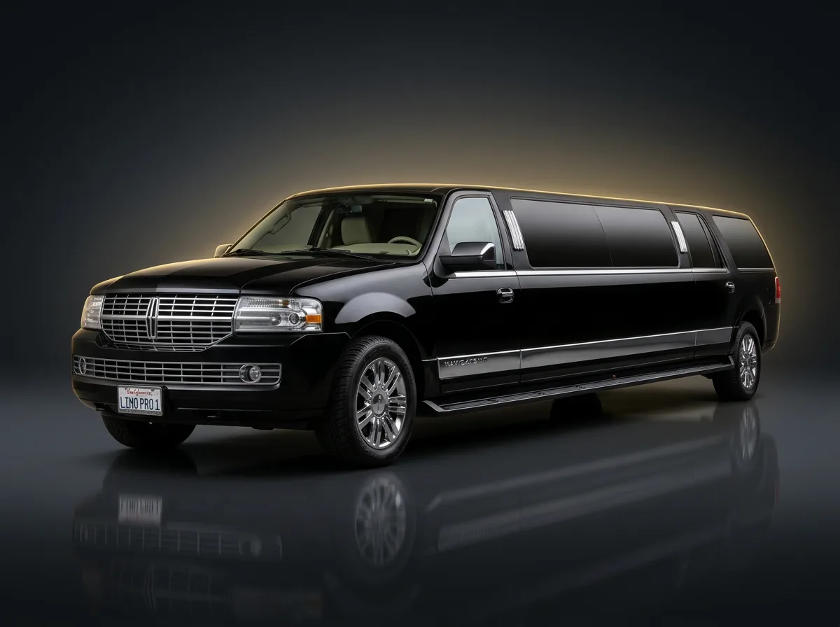 Black Lincoln Navigator stretch limousine